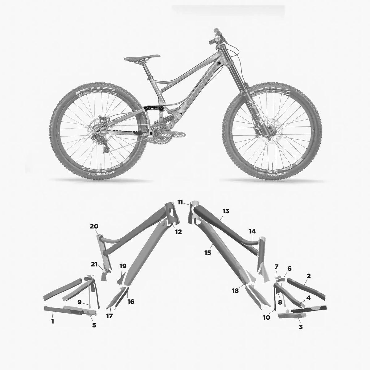 Kit de protection sur mesure Banshee Legend 29 2023 – film de protection VTT Slicy