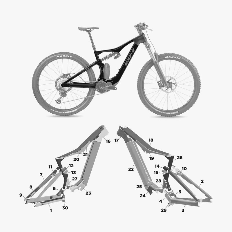 Kit de protection sur mesure Bh Ilynx Plus Sl 2024 – film de protection VTT Slicy