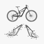 Kit de protection sur mesure Cannondale Habit Alloy 2023 – film de protection VTT Slicy