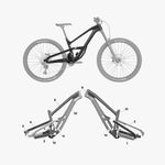 Kit de protection sur mesure Cannondale Jekyll 2021 – film de protection VTT Slicy