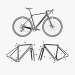 Kit de protection sur mesure Canyon Grizl Cf 2022 – film de protection vélo Slicy