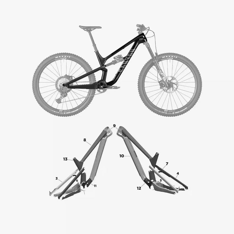 Kit de protection sur mesure Canyon Spectral 29 Cf 2022 – film de protection VTT Slicy