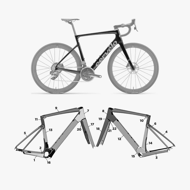 Kit de protection sur mesure Cervelo Caledonia 5 2021 – film de protection vélo Slicy