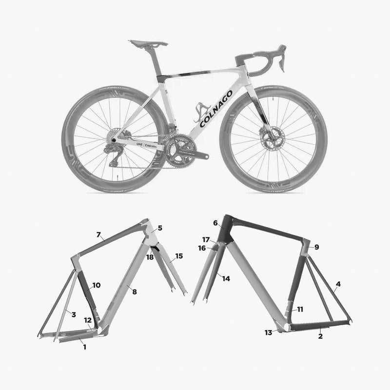 Kit de protection sur mesure Colnago V5Rs 2025 – film de protection vélo Slicy