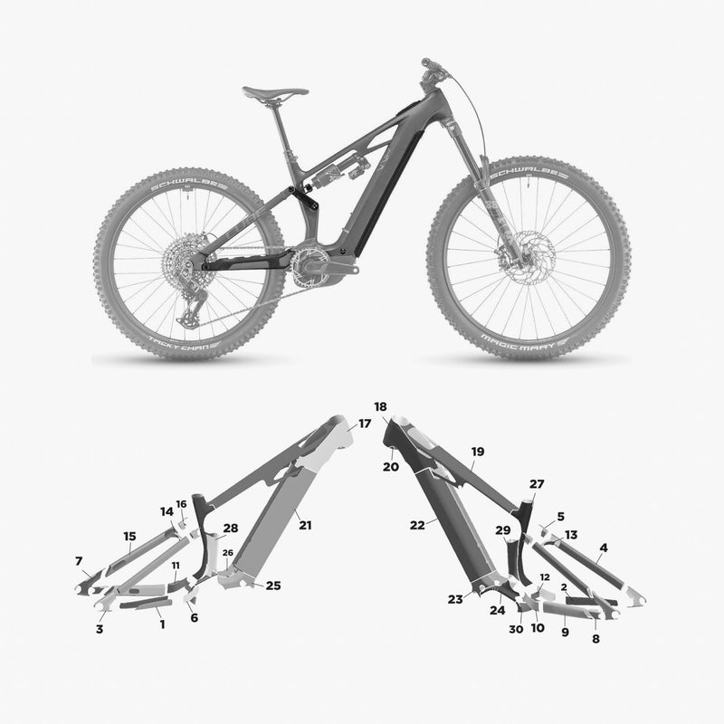 Kit de protection sur mesure Cube Stereo Hybrid One77 Hpc 2025 – film de protection VTT Slicy