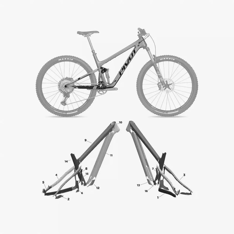 Kit de protection sur mesure Pivot Trail 429 2021 – film de protection VTT Slicy