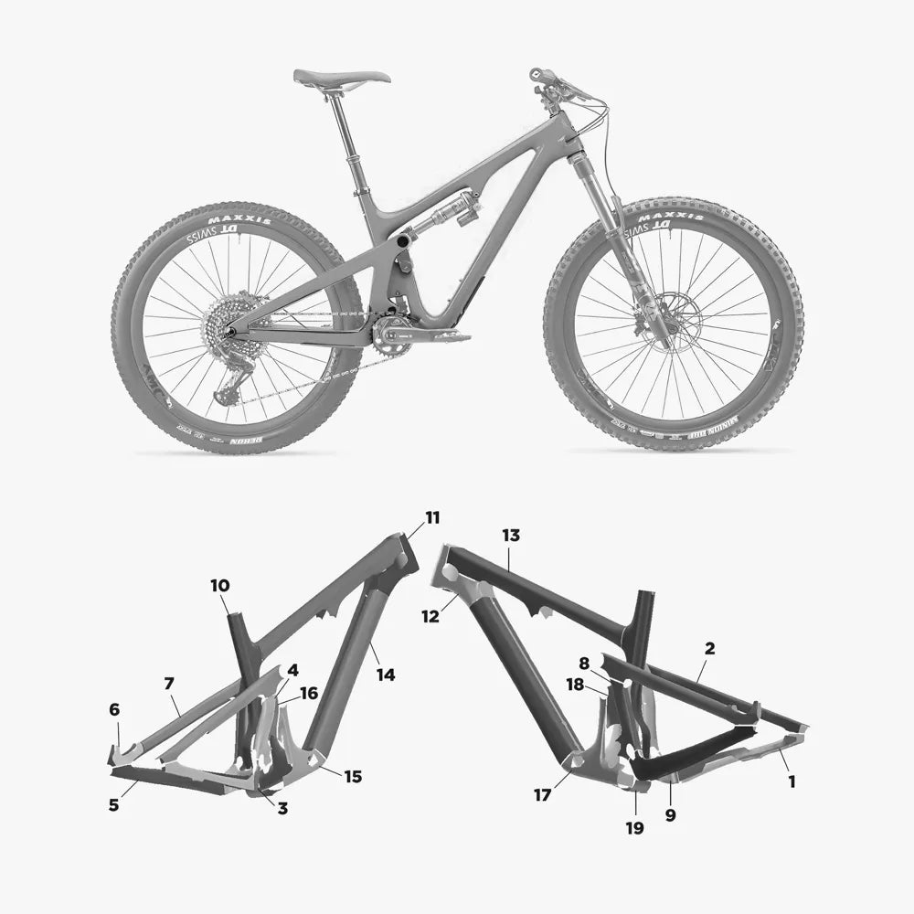 Kit de protection sur mesure Yeti Sb140 2023 – film de protection VTT Slicy