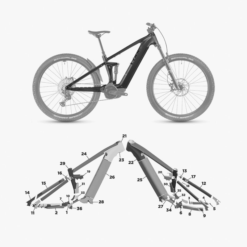 Kit de protection sur mesure Cube Stereo Hybrid One22 2025 – film de protection VTT Slicy
