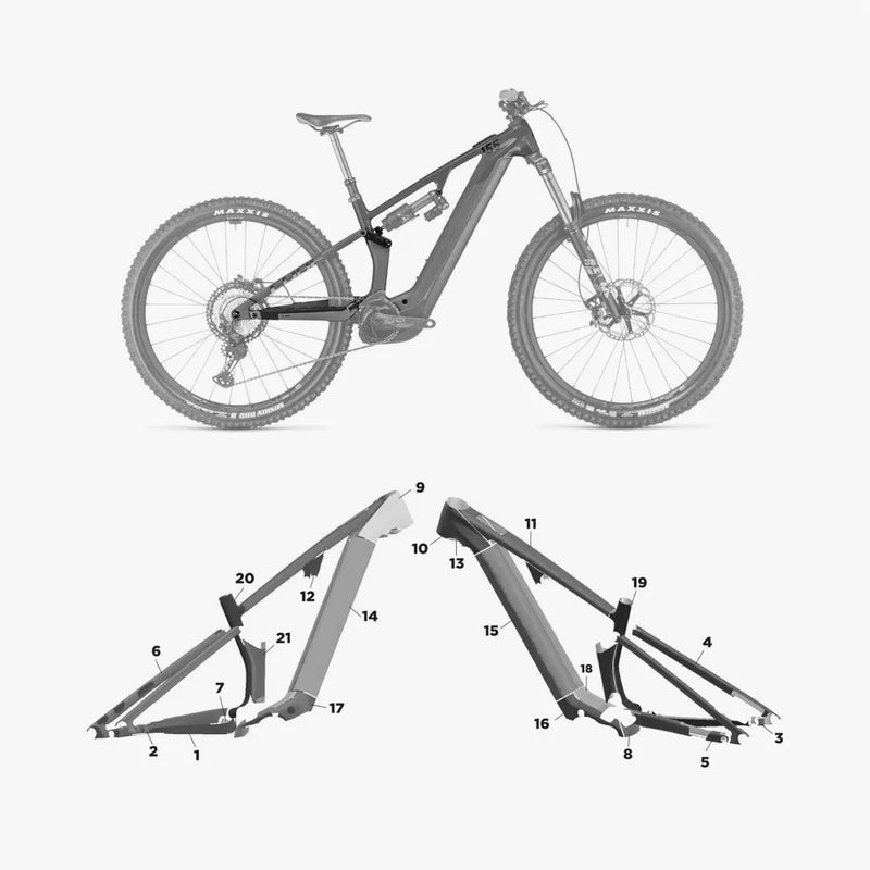 Kit de protection sur mesure Cube Stereo Hybrid One55 2023 – film de protection VTT Slicy