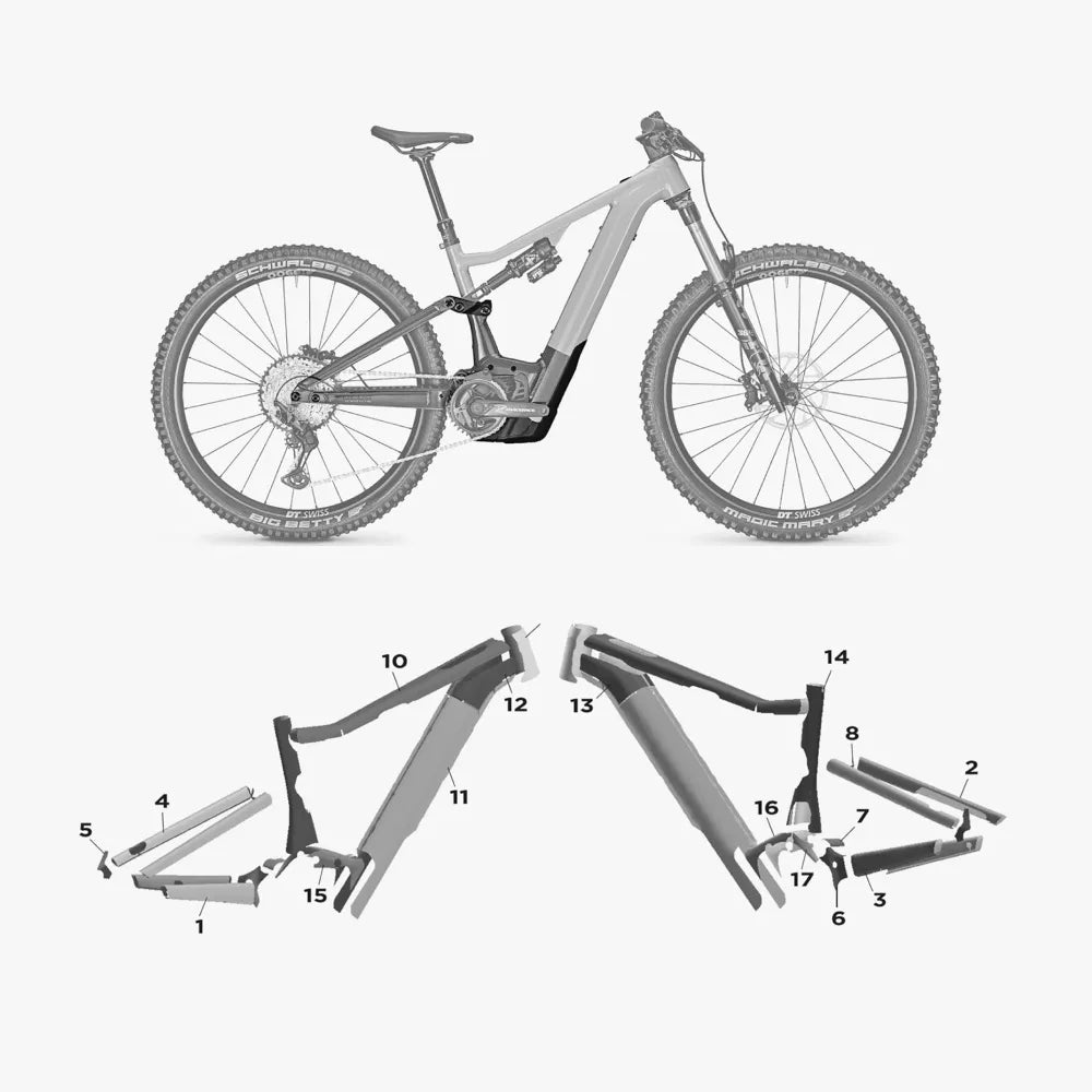 Kit de protection sur mesure Focus Jam2 Alloy Bosch 2023 – film de protection VTT Slicy