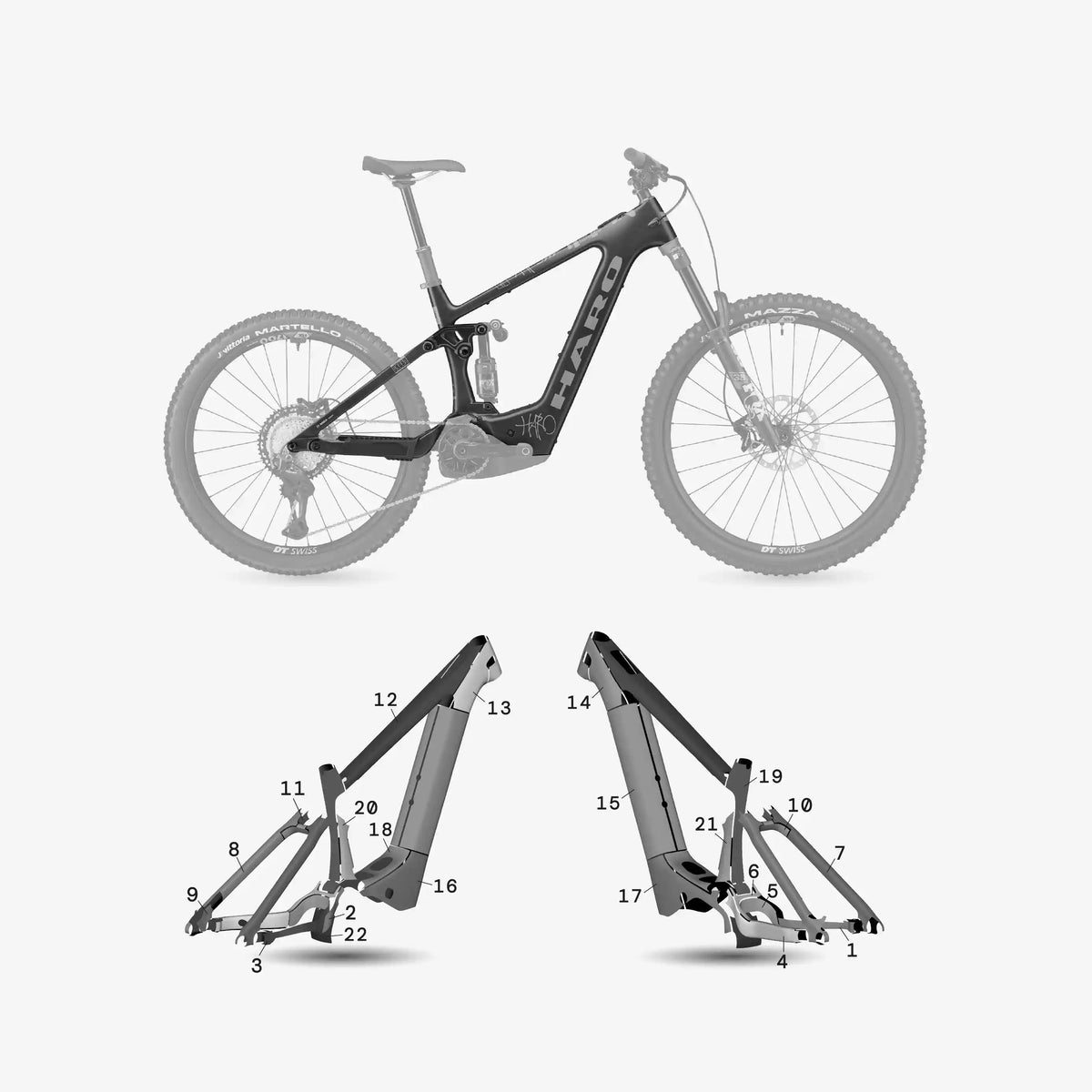 Kit de protection sur mesure Haro Egreer Carbon 2026 – film de protection VTT Slicy