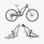 Kit de protection sur mesure Kona Process 134 Cr 2024 – film de protection VTT Slicy