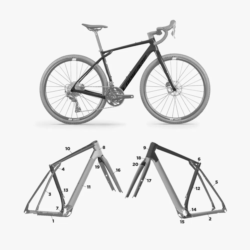 Kit de protection sur mesure Lapierre Crosshill Cf 2025 – film de protection vélo Slicy
