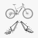 Kit de protection sur mesure Lapierre E Zesty 2023 – film de protection VTT Slicy