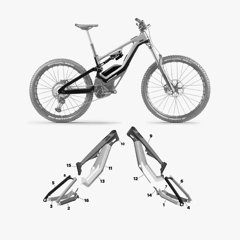 Kit de protection sur mesure Lapierre Glp3 2023 – film de protection VTT Slicy