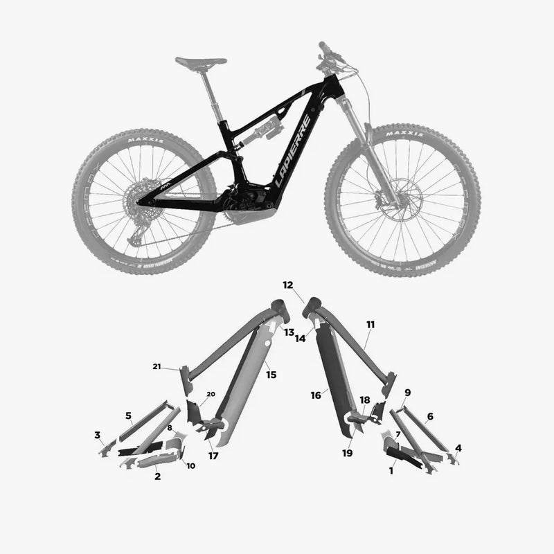 Kit de protection sur mesure Lapierre Overvolt Am 2022 – film de protection VTT Slicy