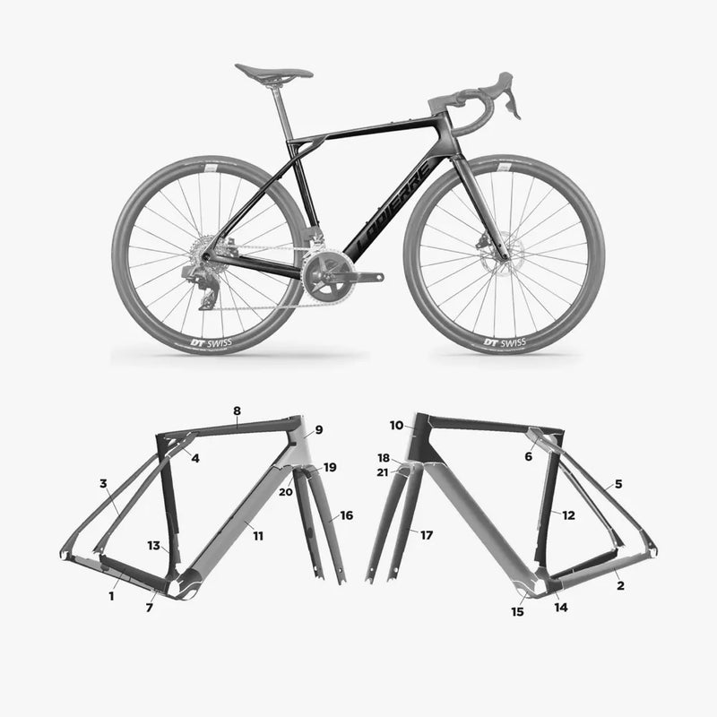 Kit de protection sur mesure Lapierre Pulsium 2025 – film de protection vélo Slicy