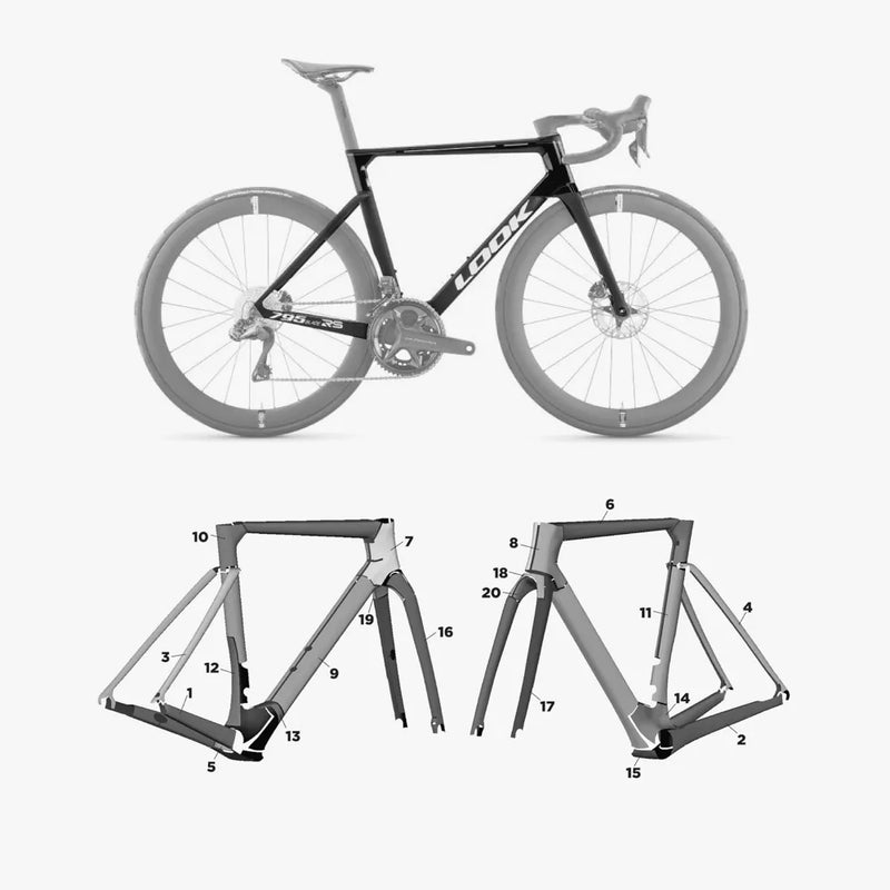 Kit de protection sur mesure Look Blade Rs 2023 – film de protection vélo Slicy