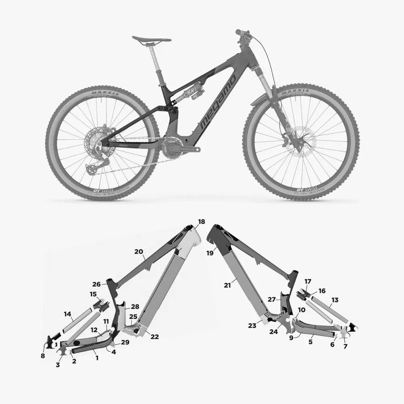 Kit de protection sur mesure Megamo Reason Al 2026 – film de protection VTT Slicy