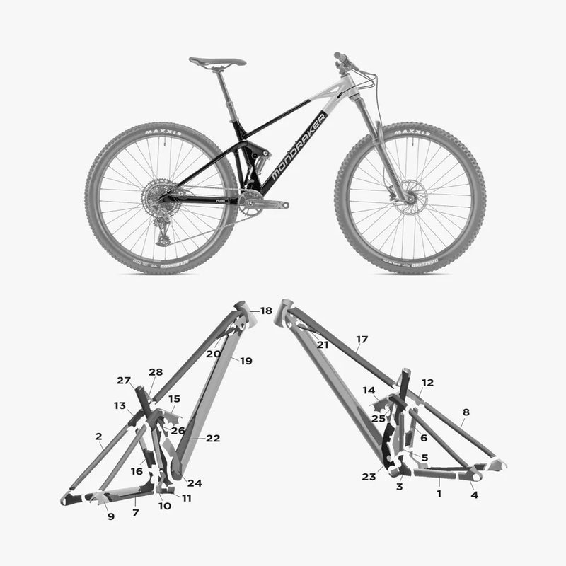 Kit de protection sur mesure Mondraker Raze Alloy 2023 – film de protection VTT Slicy