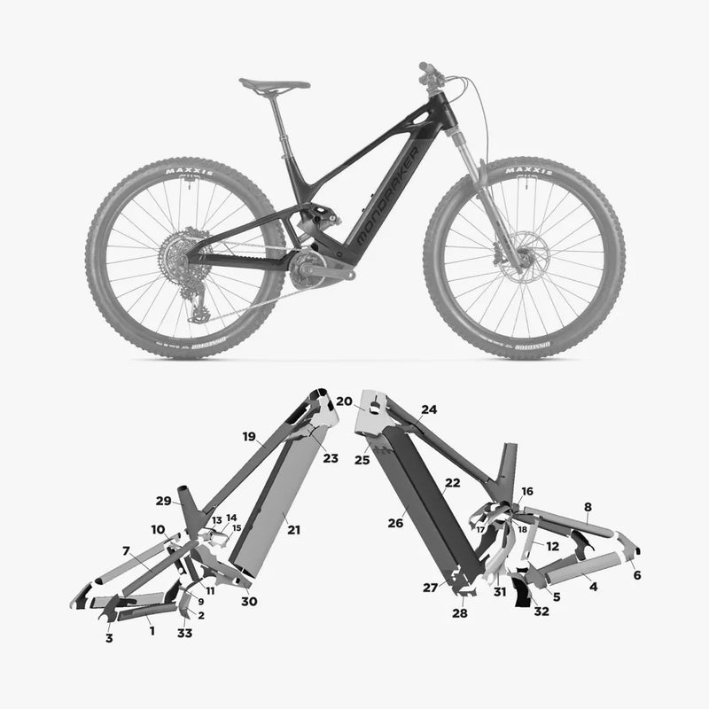 Kit de protection sur mesure Mondraker Scree 2026 – film de protection VTT Slicy