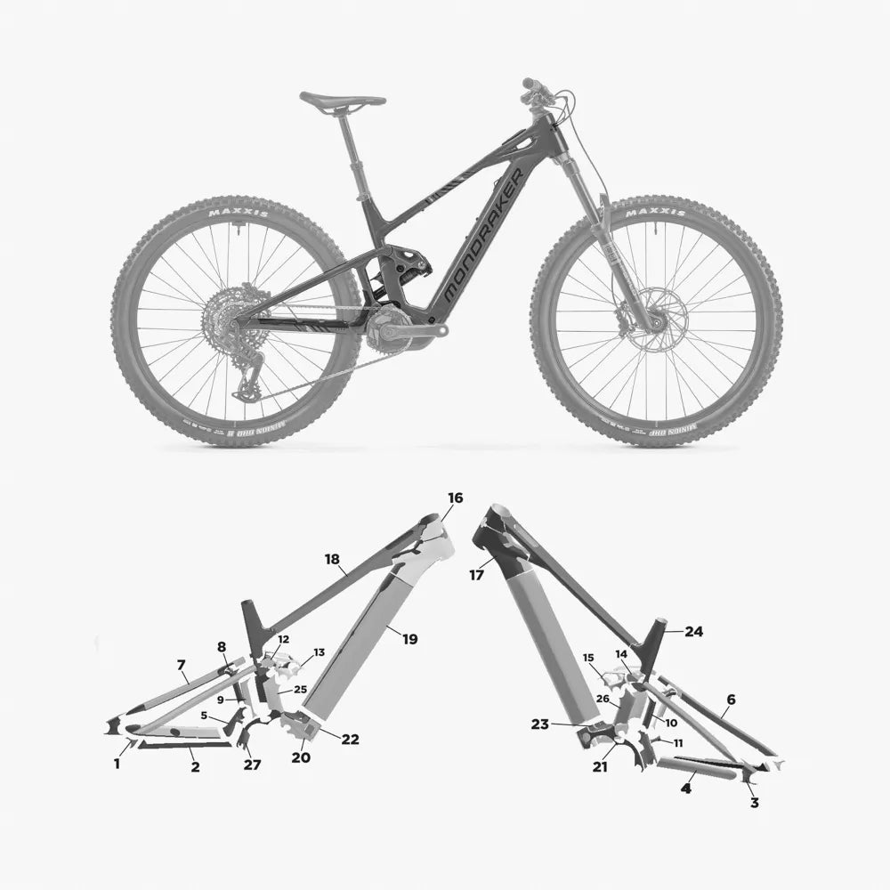 Kit de protection sur mesure Mondraker Sly 2025 – film de protection VTT Slicy