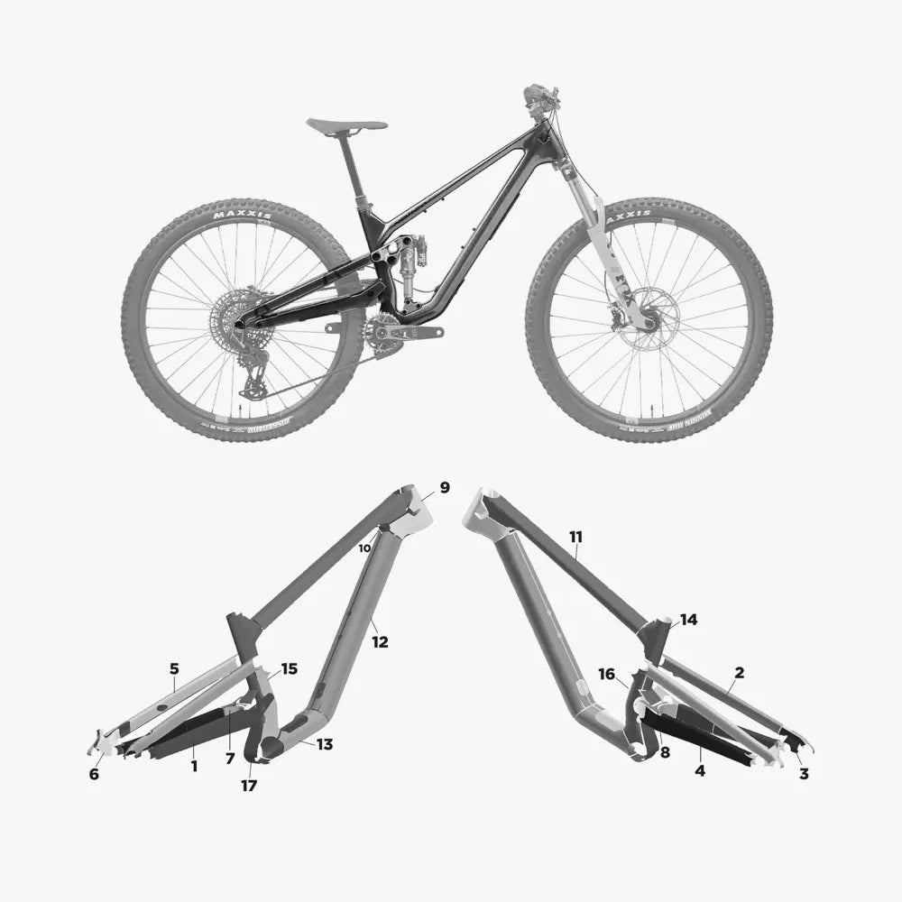 Kit de protection sur mesure Norco Optic Carbon 2024 – film de protection VTT Slicy