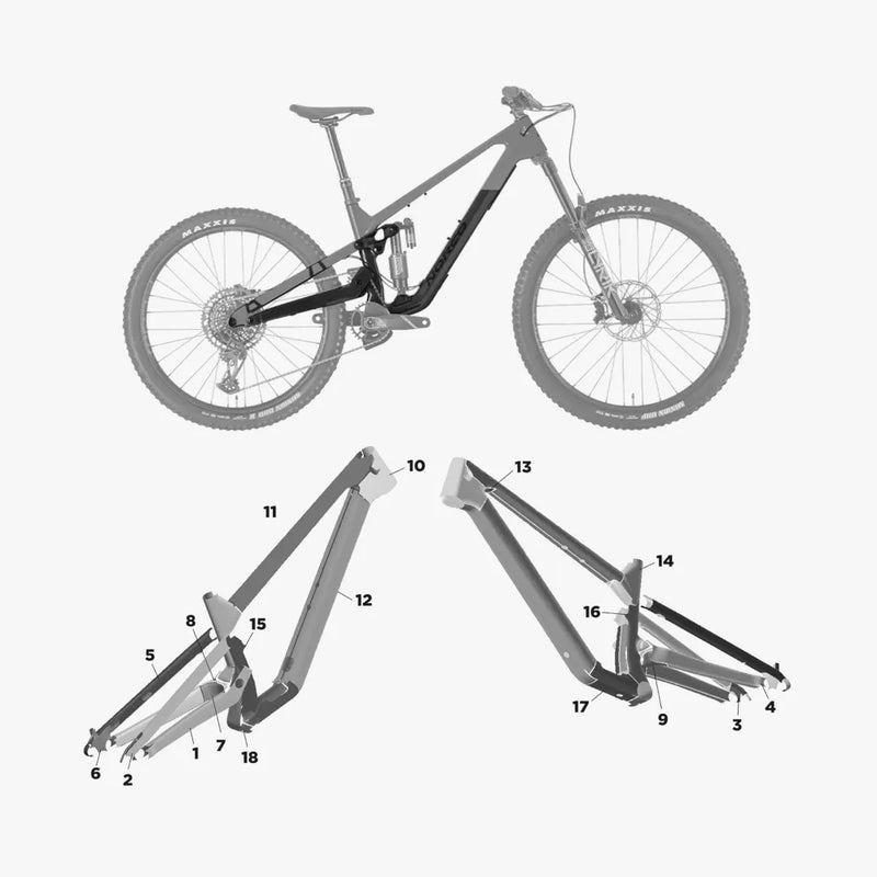 Kit de protection sur mesure Norco Sight Carbon Mx 2024 – film de protection VTT Slicy