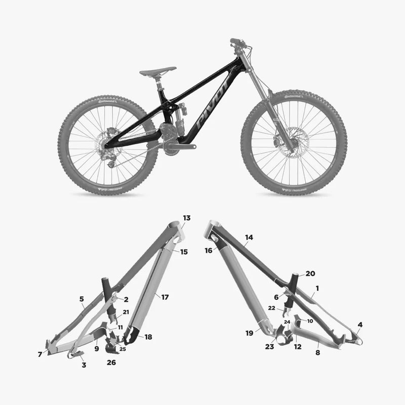 Kit de protection sur mesure Pivot Phoenix 2025 – film de protection VTT Slicy
