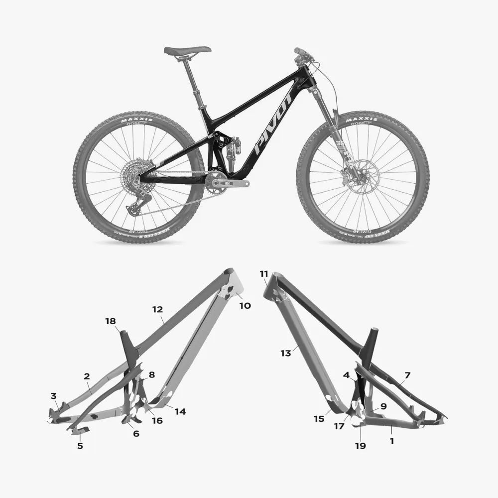 Kit de protection sur mesure Pivot Switchblade 2024 – film de protection VTT Slicy