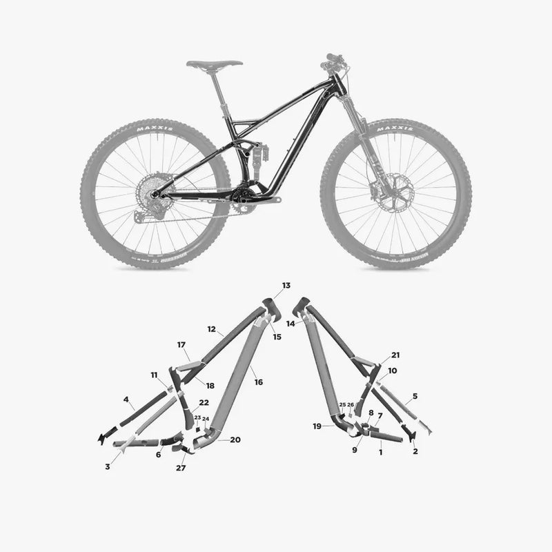 Kit de protection sur mesure Rossignol Mandate 2023 – film de protection VTT Slicy