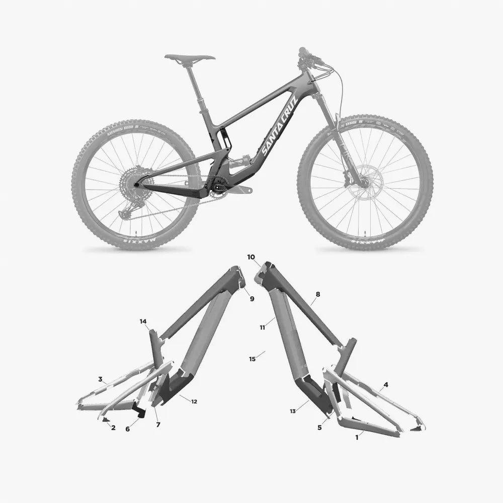 Kit de protection sur mesure Santa Cruz 5010 2023 – film de protection VTT Slicy