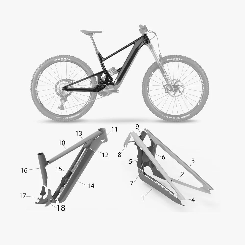 Kit de protection sur mesure Scor 4060Z 2021 – film de protection VTT Slicy