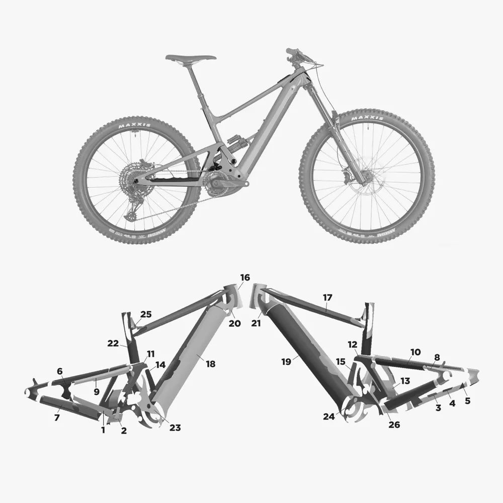 Kit de protection sur mesure Scor 6080Z 2024 – film de protection VTT Slicy