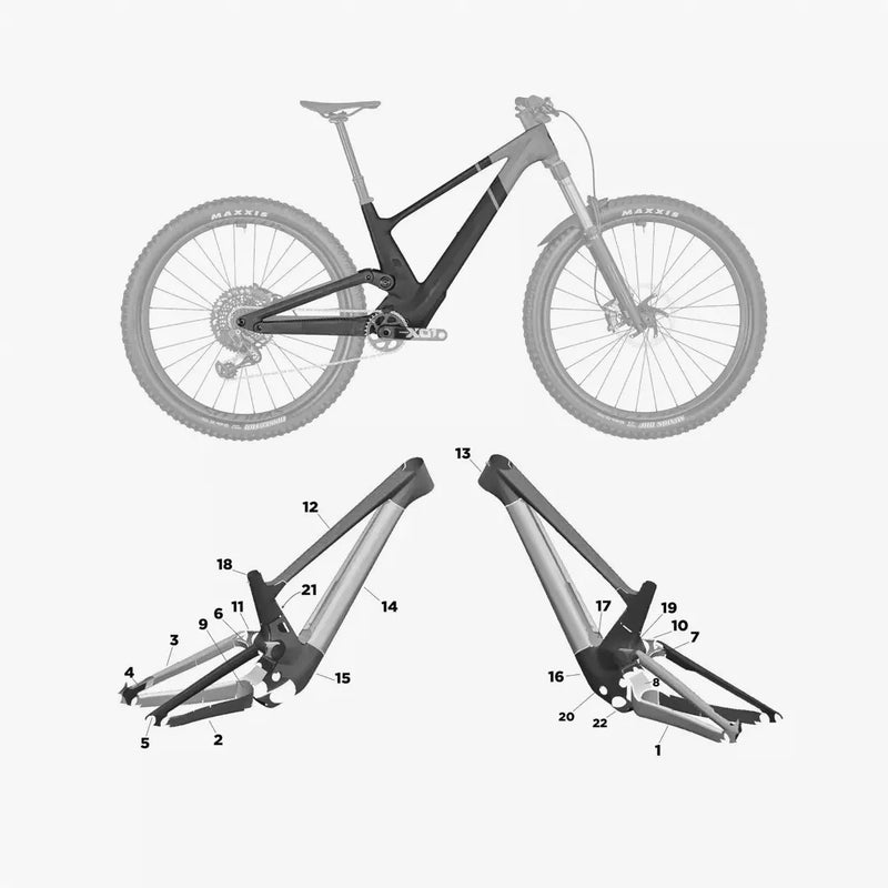 Kit de protection sur mesure Scott Genius Carbon 2023 – film de protection VTT Slicy