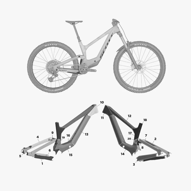 Kit de protection sur mesure Scott Ransom Carbon 2024 – film de protection VTT Slicy
