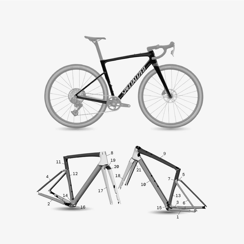 Kit de protection sur mesure Specialized Crux Carbon 2027 – film de protection vélo Slicy