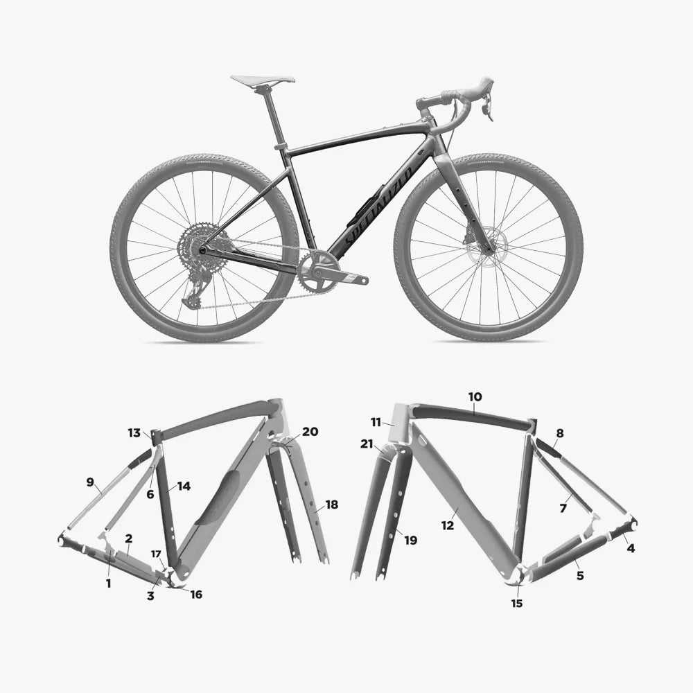 Kit de protection sur mesure Specialized Diverge Alloy 2026 – film de protection vélo Slicy