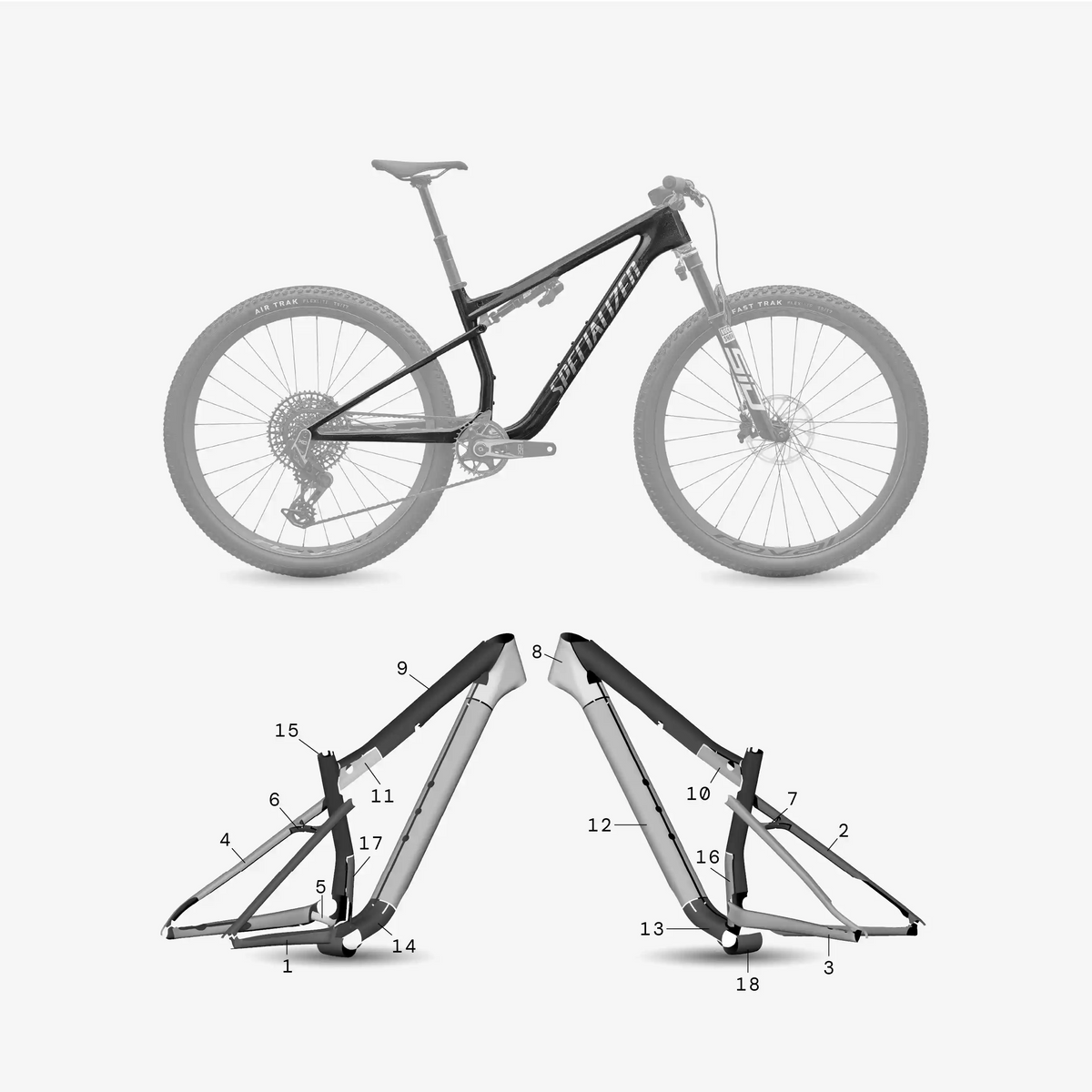 Kit de protection sur mesure Specialized Epic 9 2027 – film de protection VTT Slicy