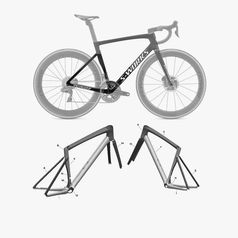 Kit de protection sur mesure Specialized Tarmac Sl7 2020 – film de protection vélo Slicy