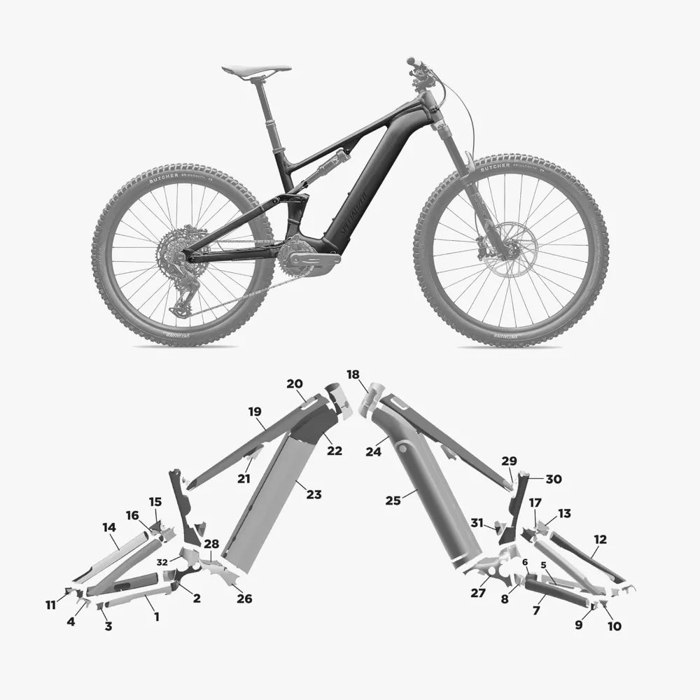 Kit de protection sur mesure Specialized Turbo Levo 4 Alloy 2025 – film de protection VTT Slicy
