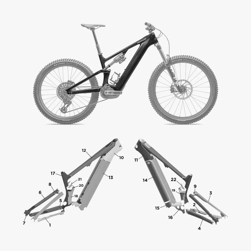 Kit de protection sur mesure Specialized Turbo Levo 4 Carbon 2025 – film de protection VTT Slicy