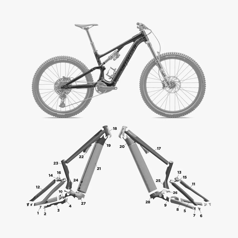 Kit de protection sur mesure Specialized Turbo Levo Sl 2 Alloy 2024 – film de protection VTT Slicy