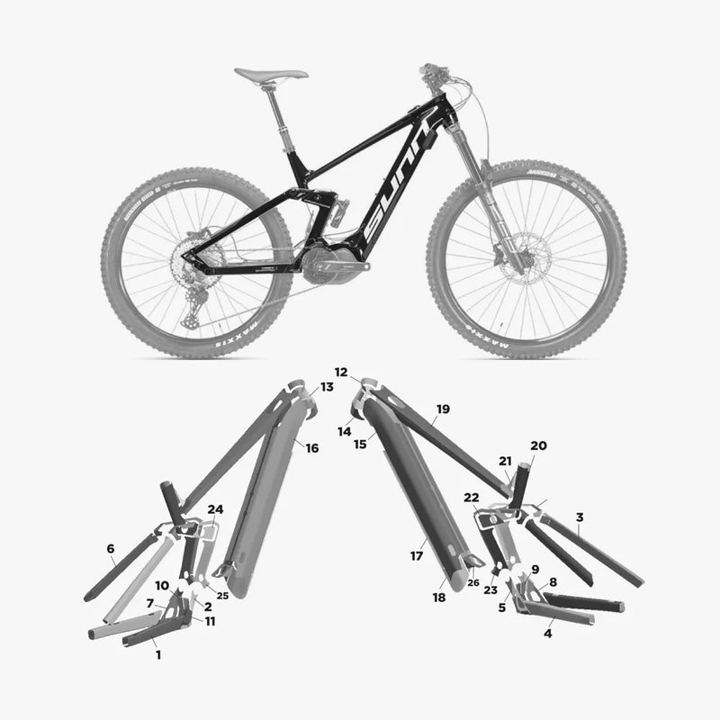 Kit de protection sur mesure Sunn Kern El 2022 – film de protection VTT Slicy