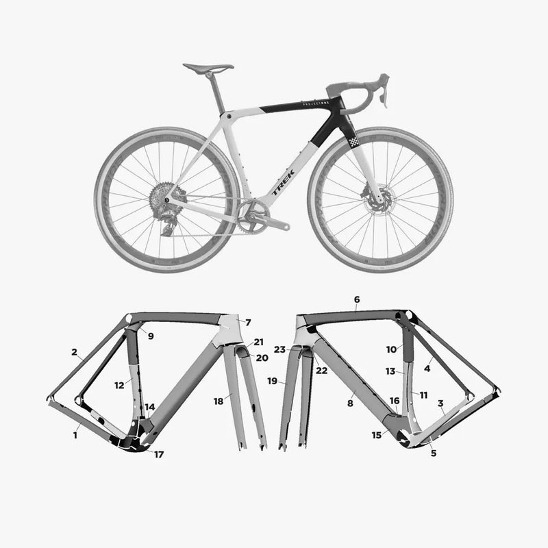 Kit de protection sur mesure Trek Checkmate Carbon 2025 – film de protection vélo Slicy