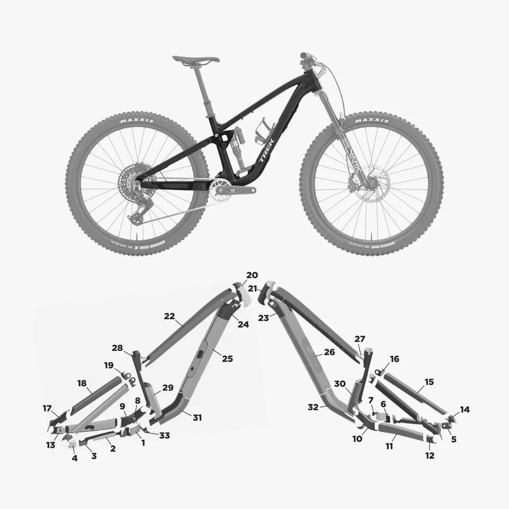 Kit de protection sur mesure Trek Fuel Ex Mx Lx Alloy 2026 – film de protection VTT Slicy