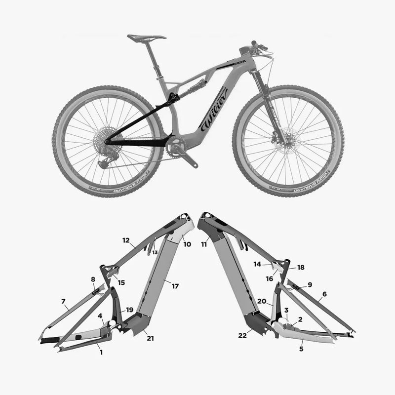Kit de protection sur mesure Williers Urta Hybrid 2023 – film de protection vélo Slicy