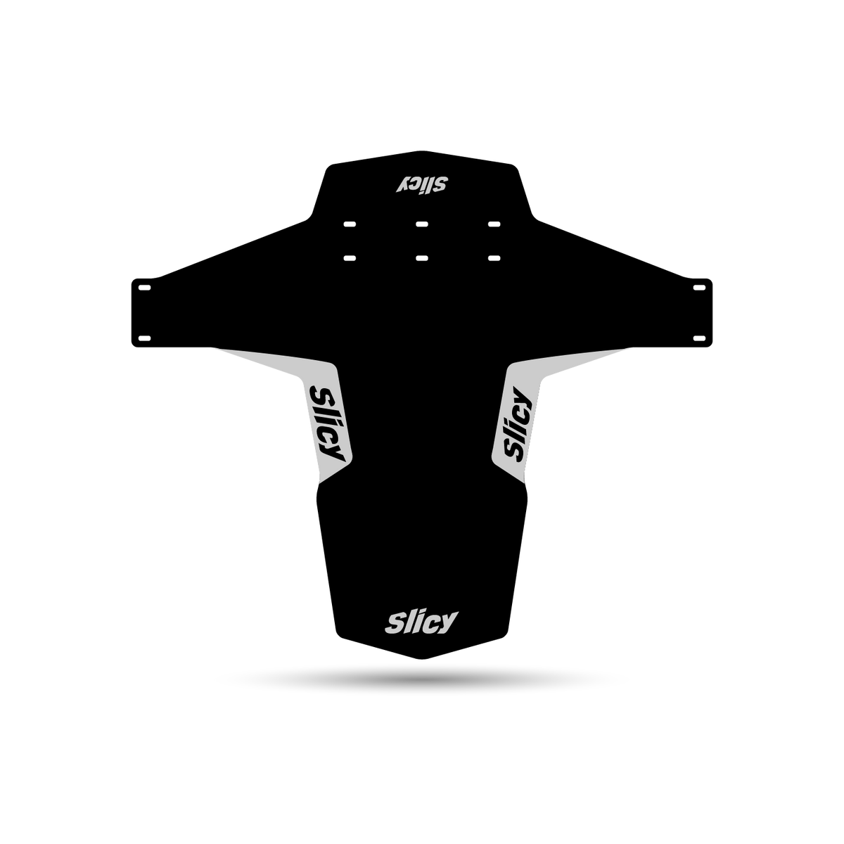 MTB Front Mudguard - Silver Logo