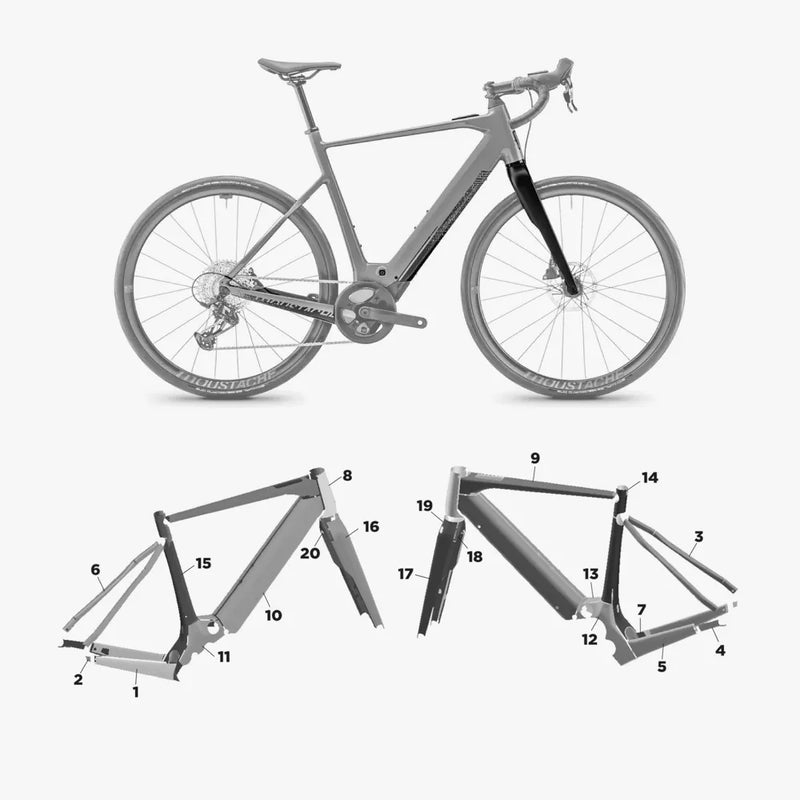 Kit de protection sur mesure Moustache Dimanche 28 Road 2024 – film de protection vélo Slicy