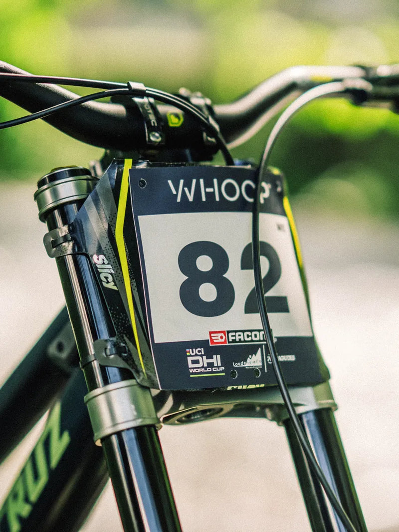 custom dh number board for Goodman santacruz team